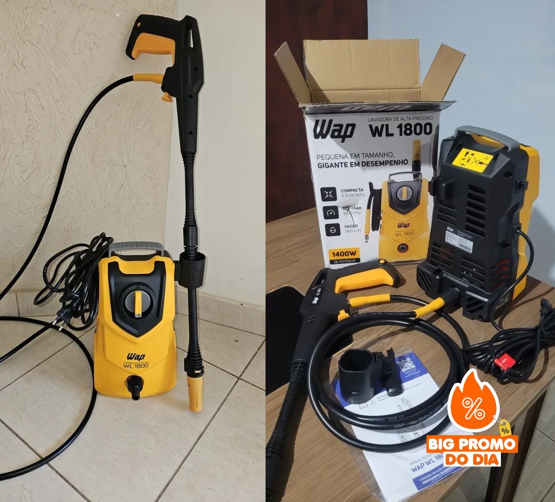 Lavadora de Alta Pressão Compacta WAP WL 1800 1400W 1500PSI 127v