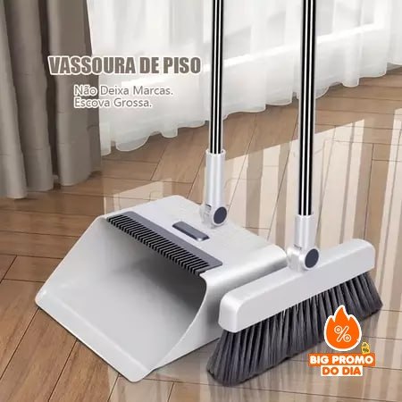 Conjunto 4 em 1 de Vassoura e Pá Revolucionário