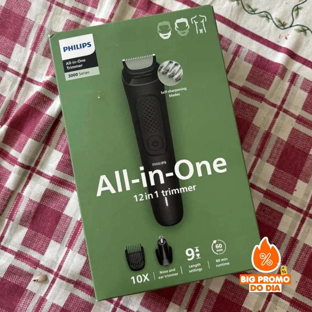 Multigroom Philips com 12 Acessórios