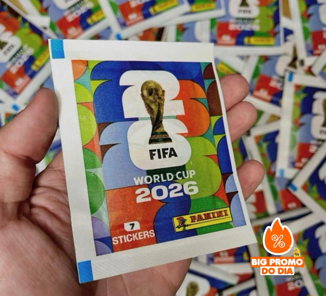 ️ Kit 700 Figurinhas Copa do Mundo 2026 - 100 Envelopes