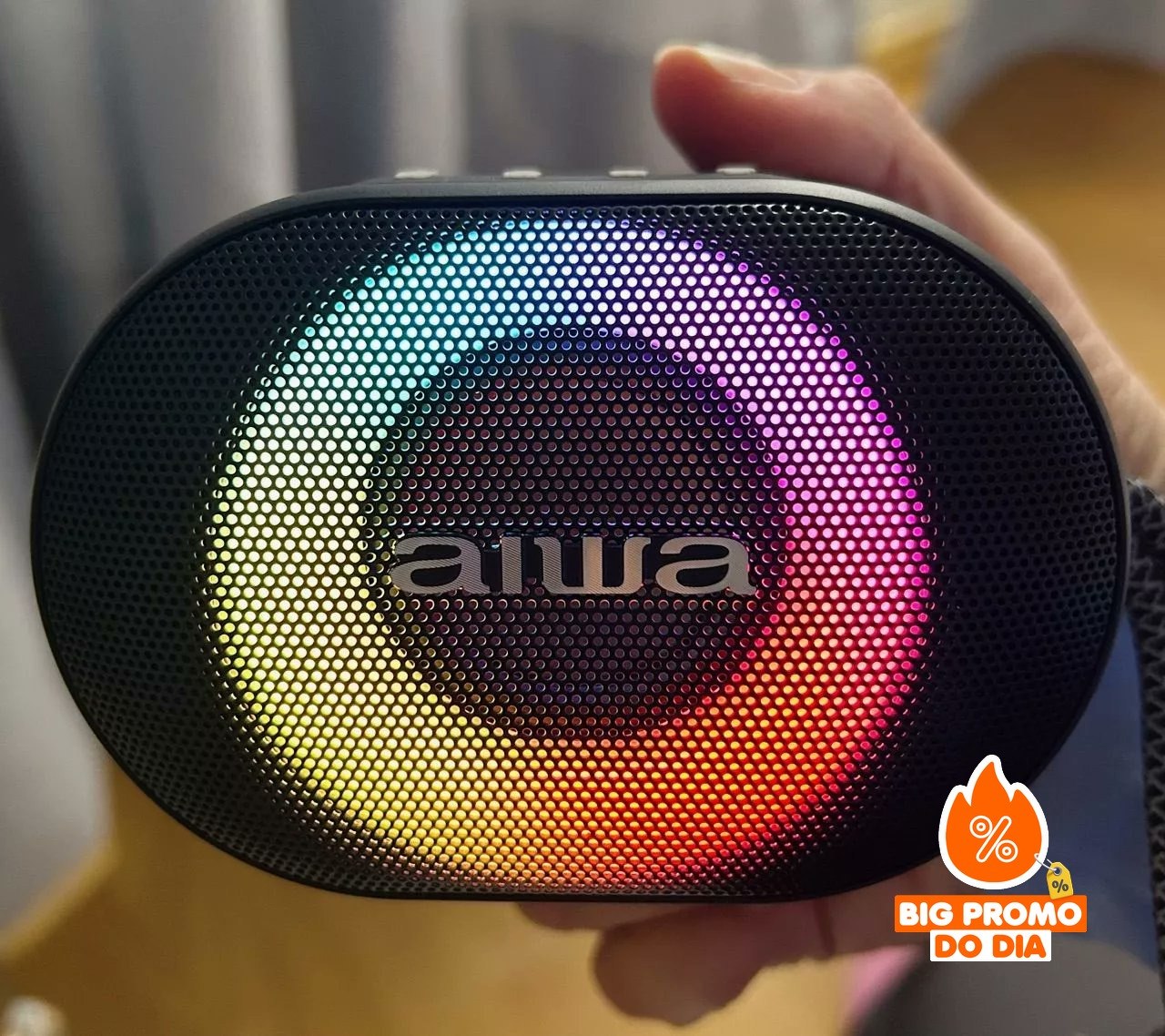 Caixa de Som Bluetooth Aiwa Speaker AWA-SP-06-B IPX6
