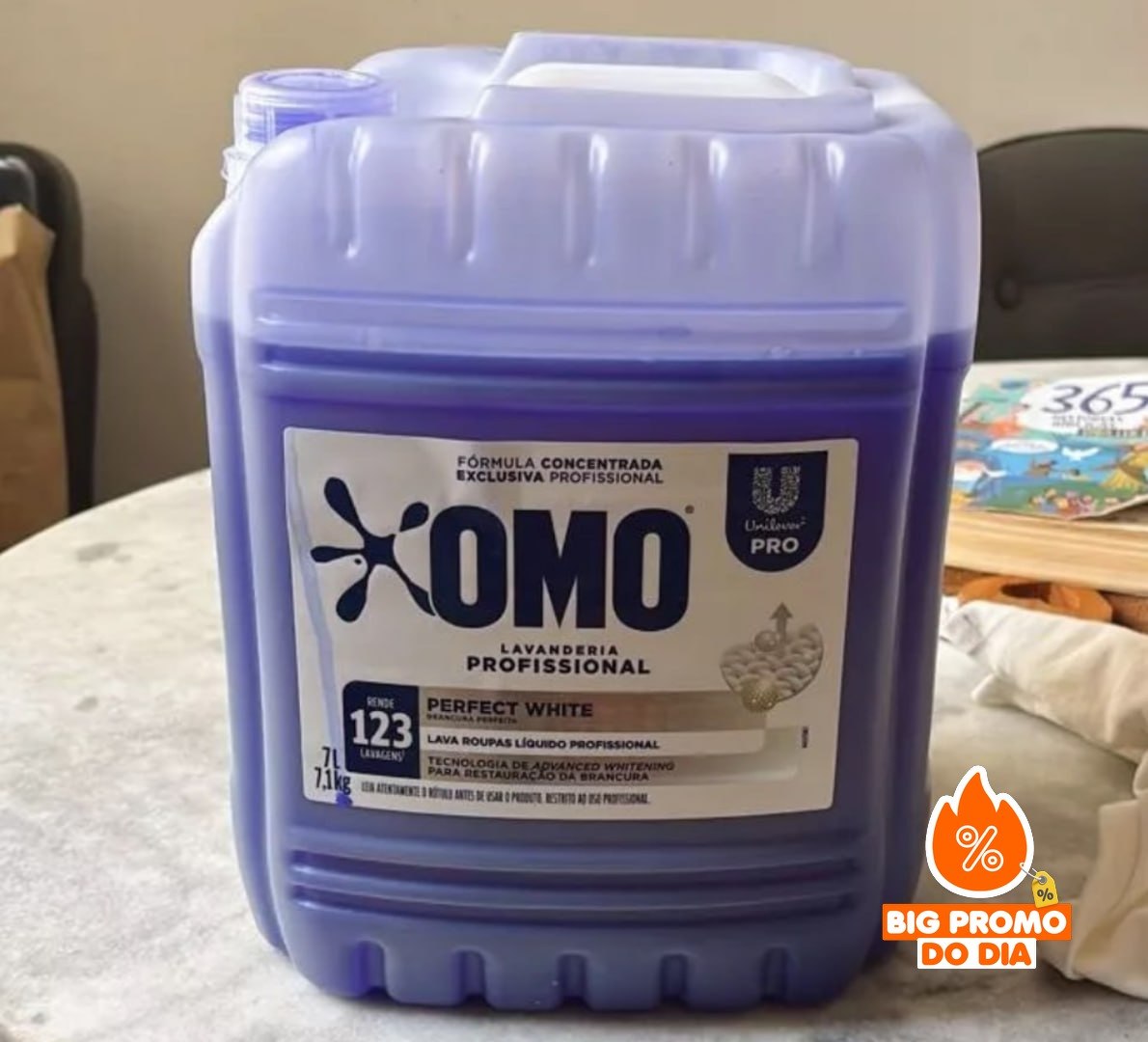 🫧 Lava Roupas Liquido Omo White 7L