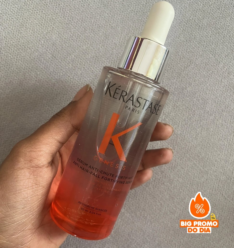 Kérastase Genesis Sérum Anti-Chute Fortifiant Raiz de Gengibre e Cafeína, Reduz a Queda e Fortalece a Fibra 90ml