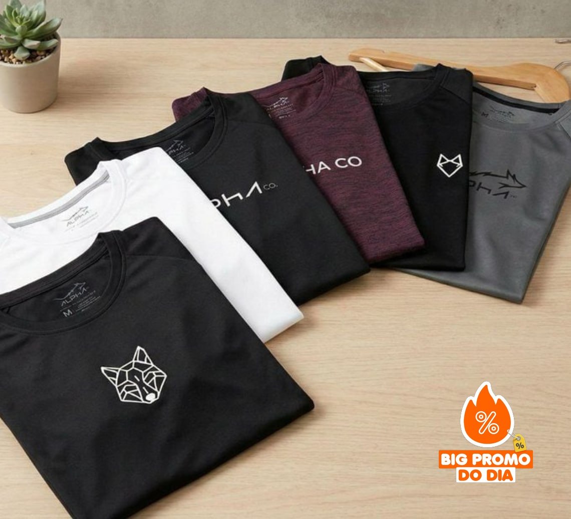 Kit 6 Camisetas Mais Procuradas Alpha Co