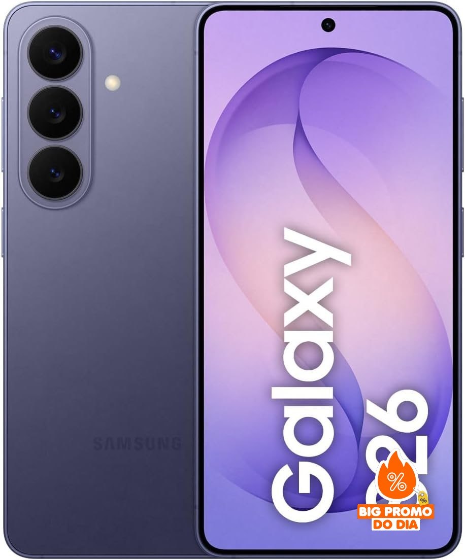 Samsung Galaxy S26+ 5G - 256GB 12GB RAM - Câmera Tripla 50MP - Violeta