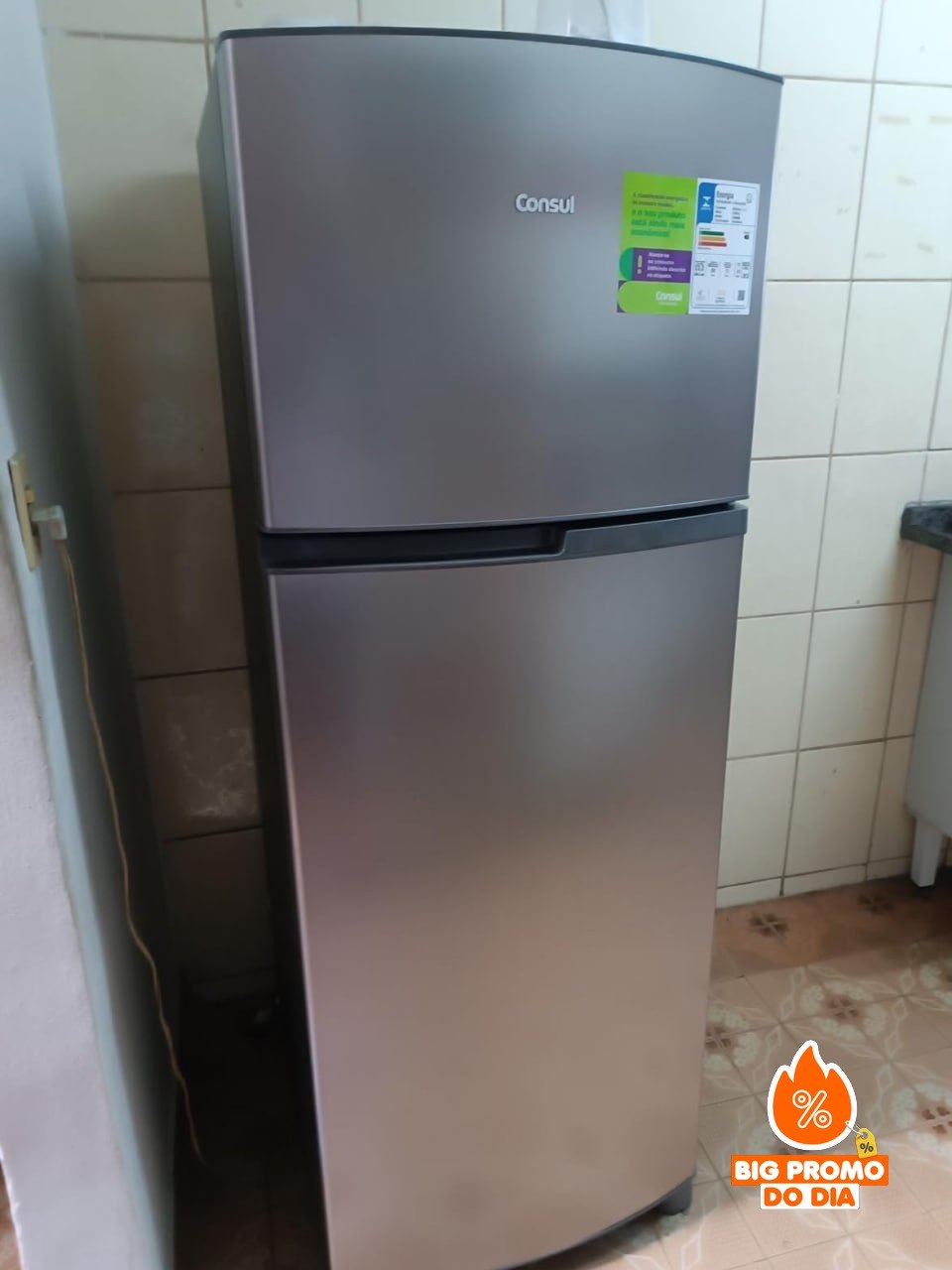 Geladeira Frost Free Duplex 333L Inox Consul