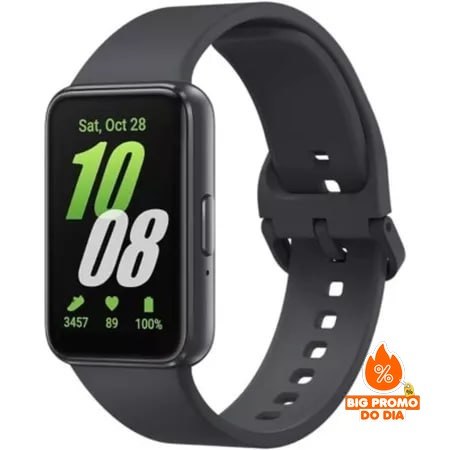 ⌚ Smartwatch Samsung Galaxy FIT3 SM-R390 Display 1.6" Grafite