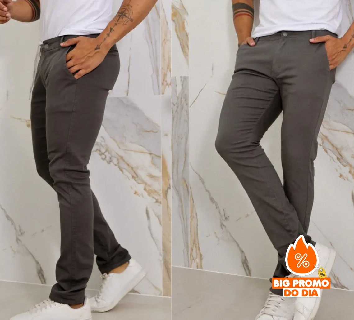 Calça Sarja com Bolso (5 cores)