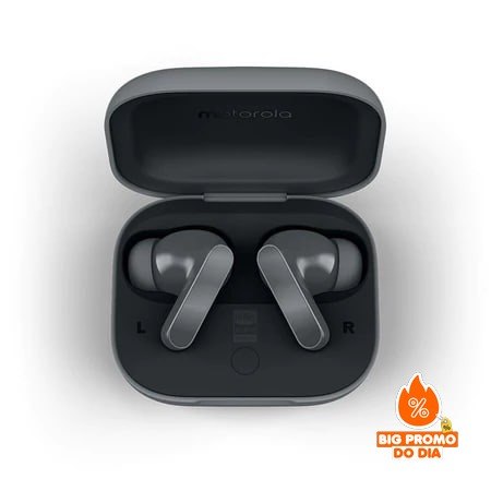 Fones de Ouvido Buds Bass Bluetooth Cancelamento de Rudo 43h Bateria Motorola
