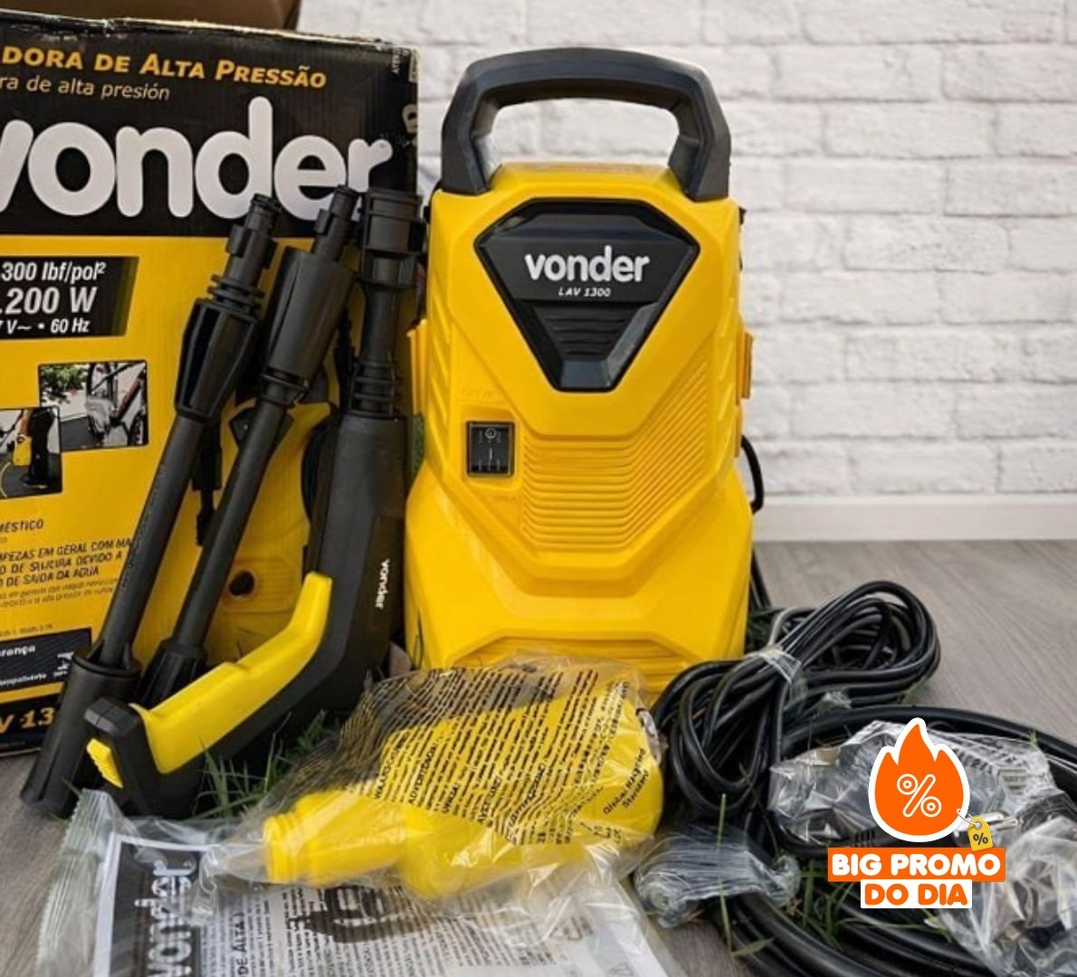 Lavadora de Alta Pressão Vonder Leve Lav 1300 90bar 127v