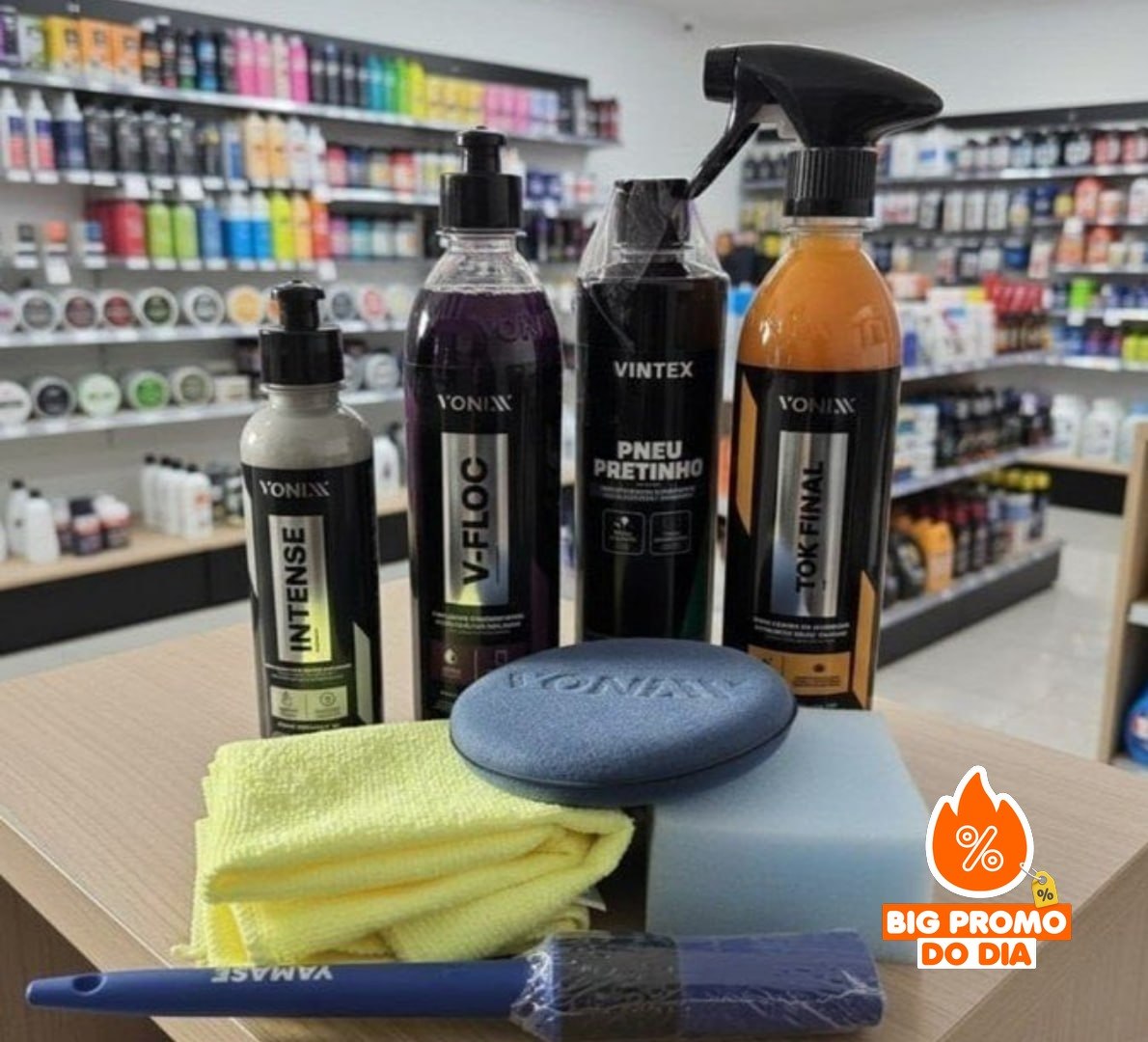 Kit Vonixx: Shampoo V-Floc, Cera Tok Final Revitalizado, Intense 240ML, Vonixx Pretinho Vintex