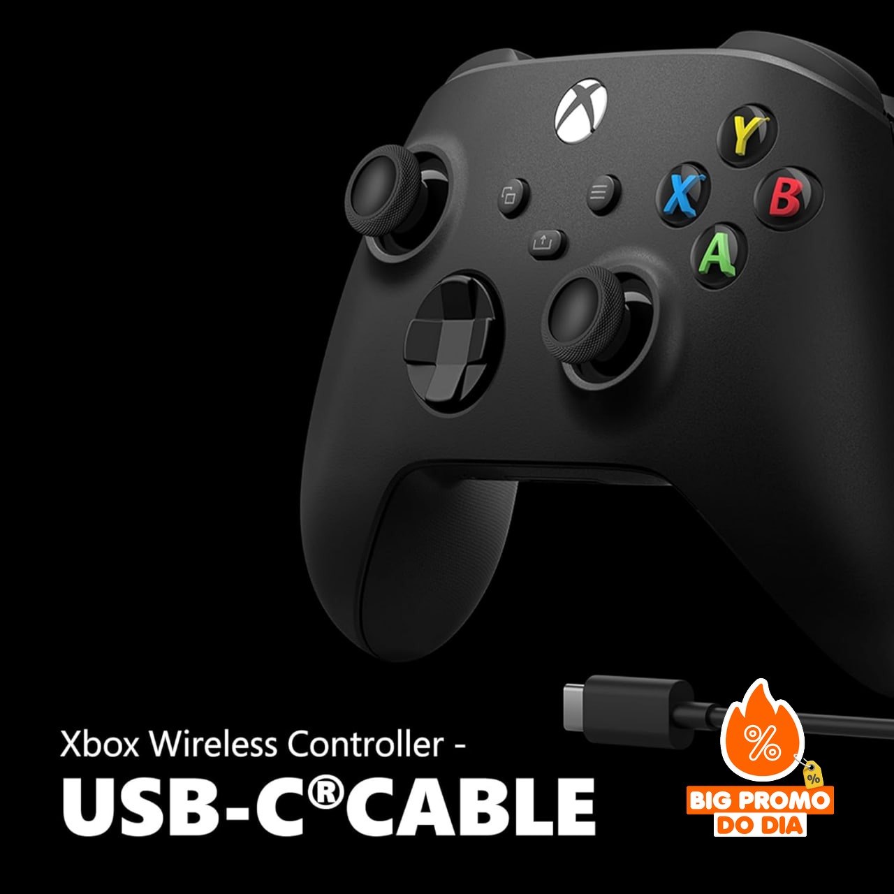 Xbox Wireless Controller + USB-C Cable - Controle Sem Fio