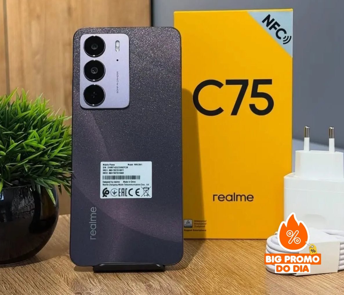 Realme C75 4G, 256GB, 8GB RAM, Bateria 6.000 mAh