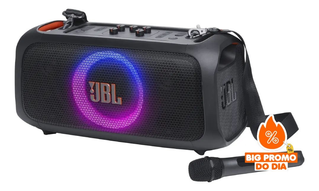 JBL Partybox On-the-go Essential - Caixa Som Bluetooth Portátil
