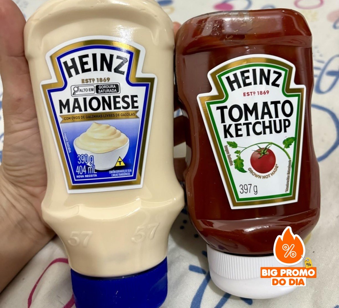 Heinz Pack Ketchup 397g + Maionese 390g