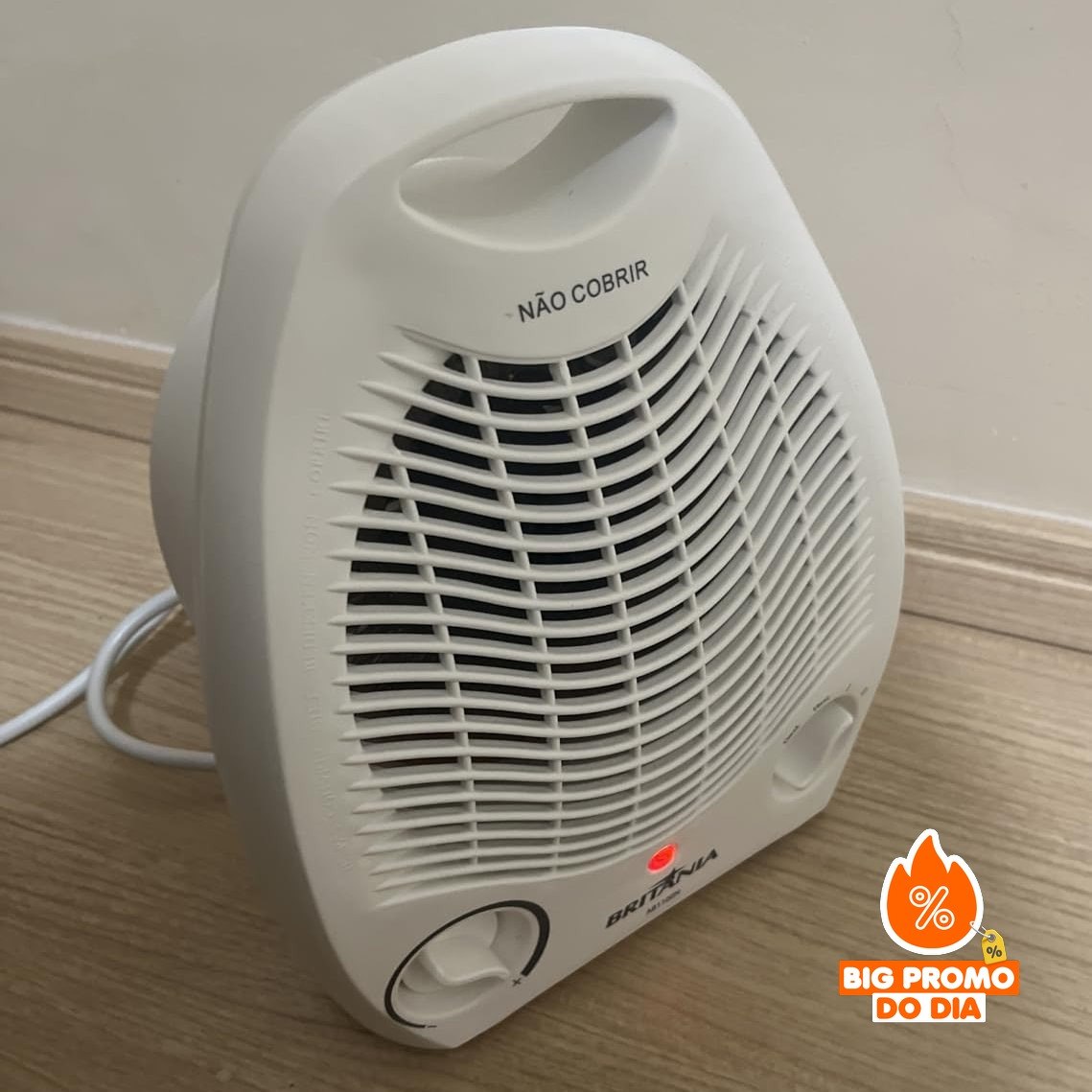 🫖 Aquecedor Elétrico 2 Em 1 Britânia 1500w 110v