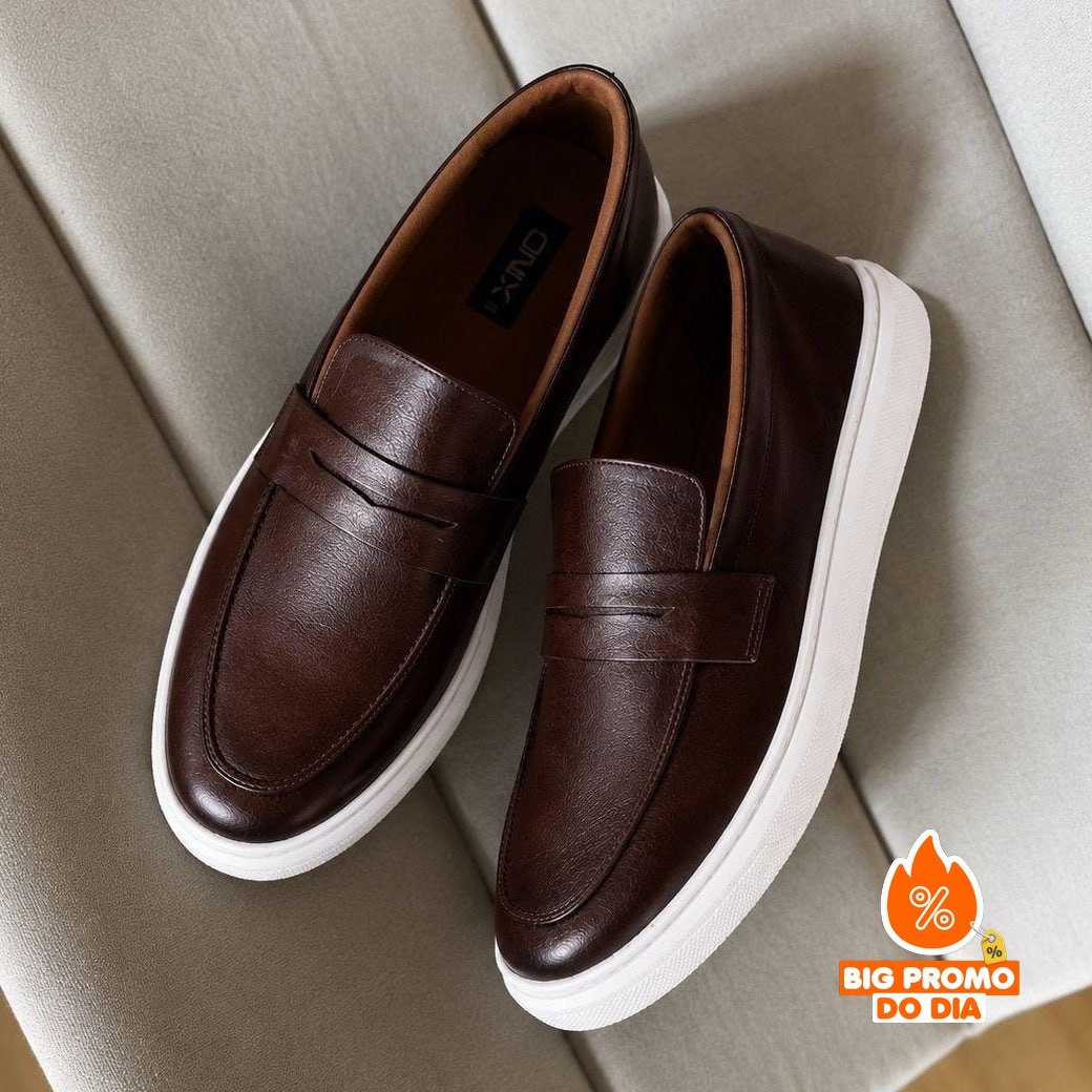 Sapato Loafer Masculino Mocassim Couro