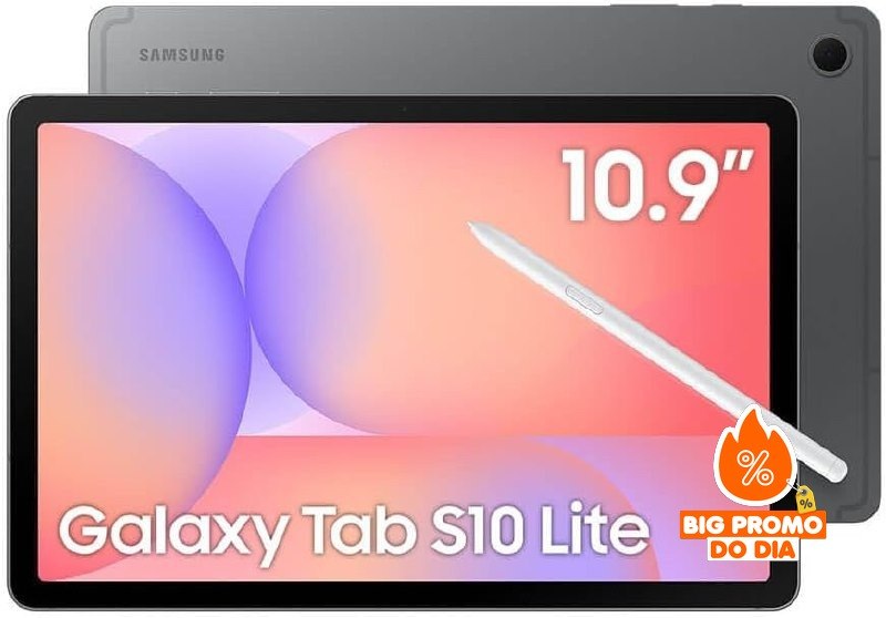 Samsung Galaxy Tab S10 Lite WiFi - 256GB 8GB RAM - Tela 10.9" S Pen Inclusa