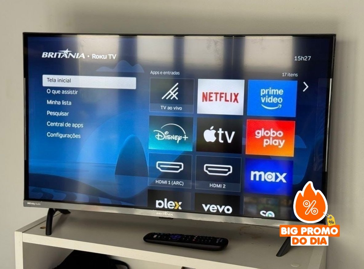 Smart TV 43" Britânia Roku TV