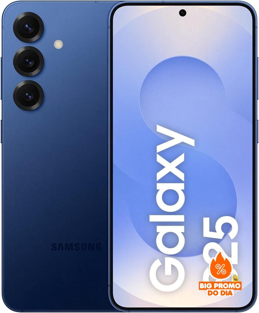 Samsung Galaxy S25 5G - 256GB 12GB RAM - Câmera Tripla 50MP - Azul Marinho