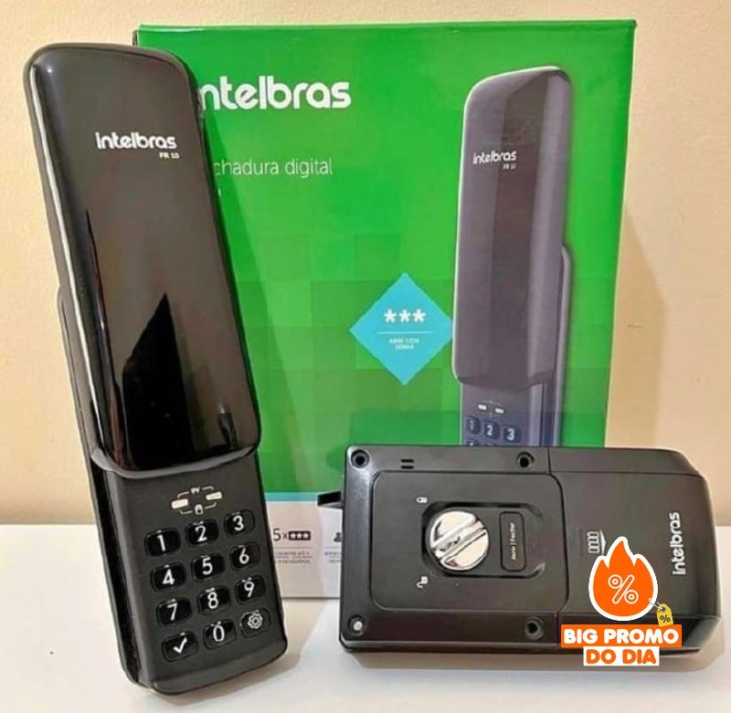 Fechadura Digital Intelbras de Sobrepor com Senha FR 10