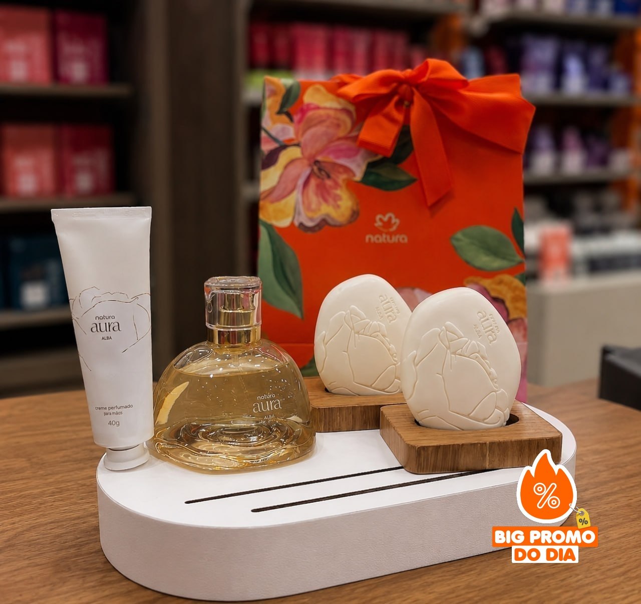 Presente Kit Aura Alba Natura Feminino Original