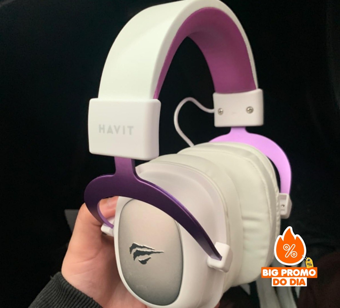 Havit Headphone Fone de Ouvido H2002d Purple