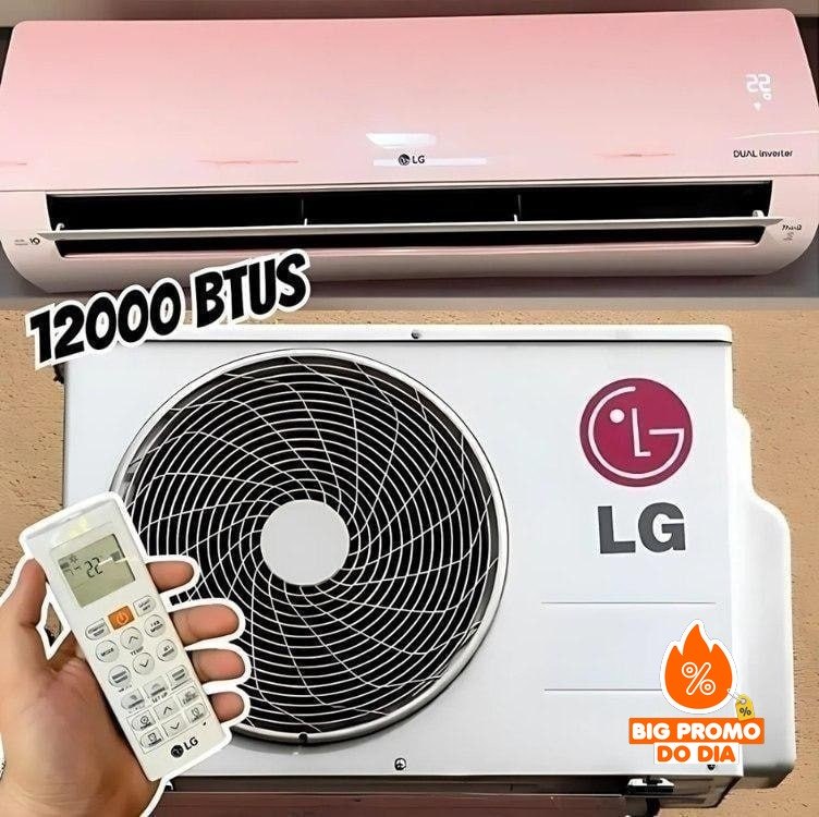 ️ Ar Condicionado Split Inverter 12.000 Btus LG Dual Compact +IA Frio 220v