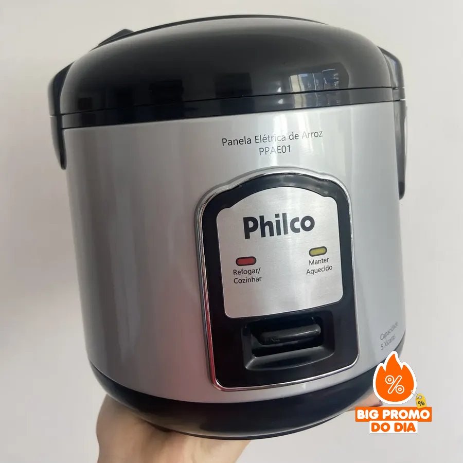 Panela De Arroz Elétrica Philco 5 Xícaras 1,6l 220V