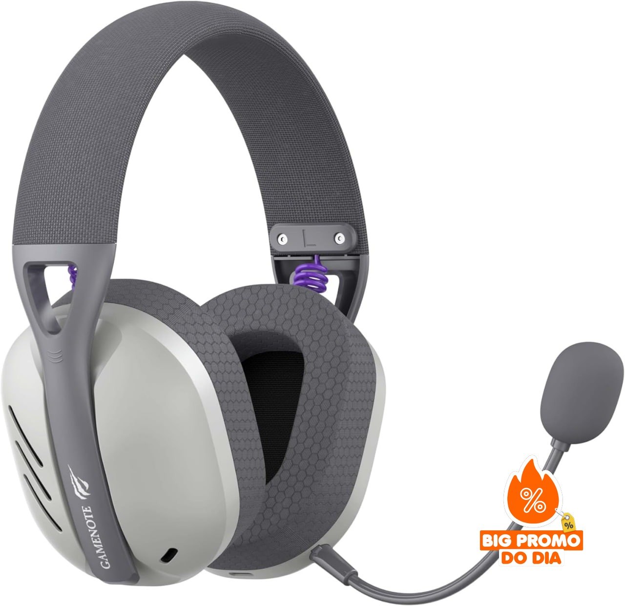 Havit Fone Headset Gamer Fuxi-H3 - Wireless 2.4GHz Bluetooth - Surround Baixa Latência - Gray