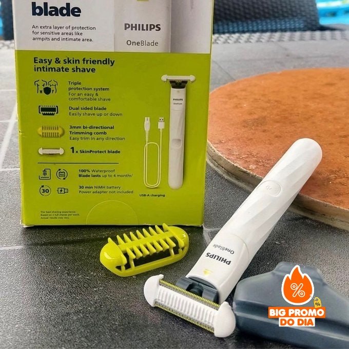 🪒 Aparador e Raspador Oneblade Intimate Philips
