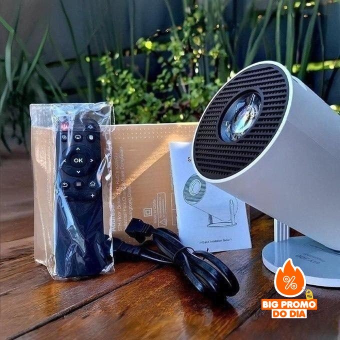 Projetor Hy300 4K HD Android 11 Wi-Fi Bluetooth Portátil 150''