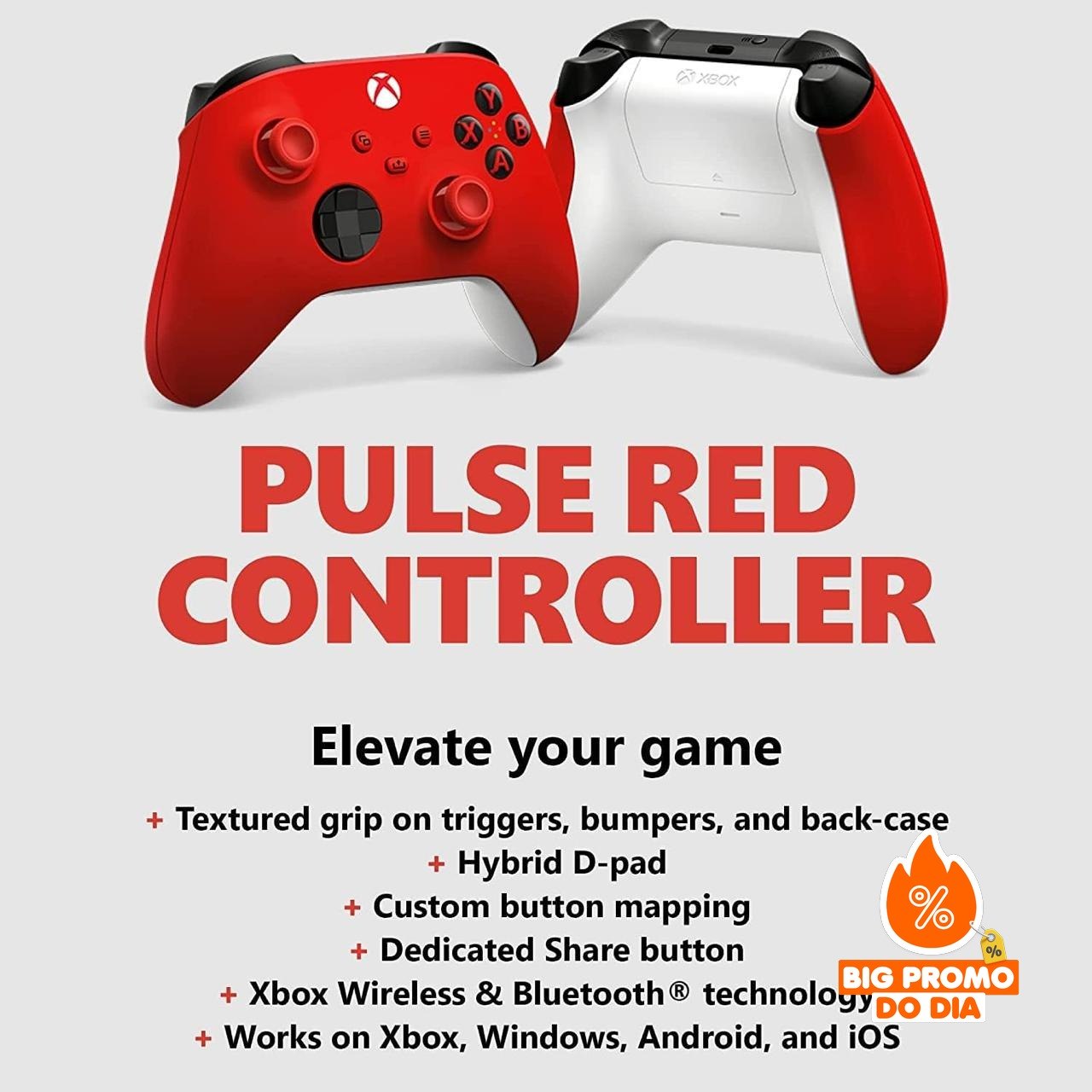 Controle Xbox Wireless Pulse Red