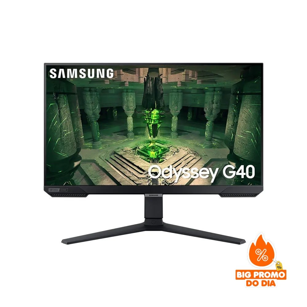 ️ Samsung Monitor Odyssey 25" FHD 240Hz 1ms - Gsync Freesync - Preto