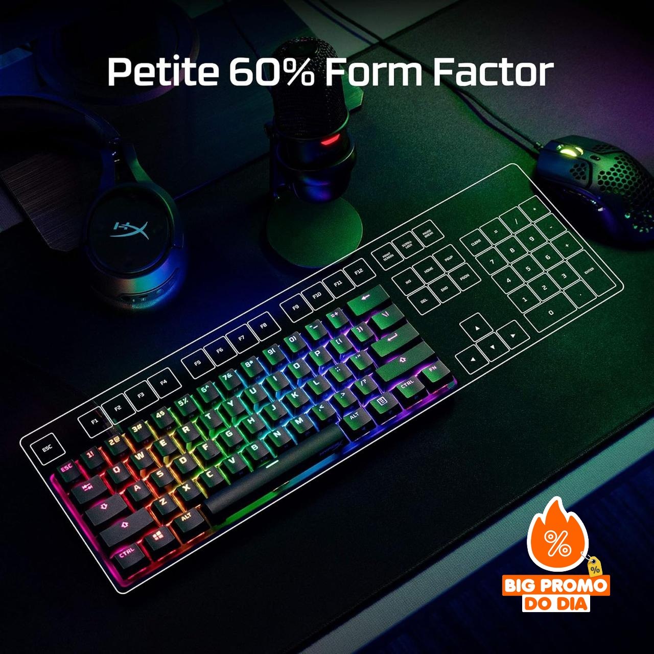 ⌨️ Teclado Mecânico HyperX Alloy Origins 60 RGB