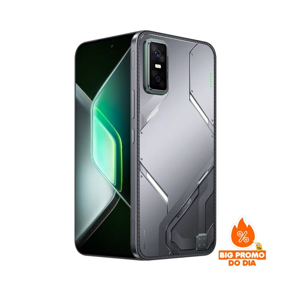 Infinix GT30 PRO 5G - 256GB 12GB RAM - Tela 144Hz Amoled 6,78" - Câmera 108MP - Chumbo