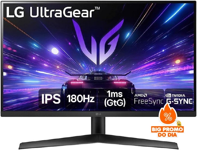 ️ Monitor Gamer LG UltraGear 27” Full HD 180Hz