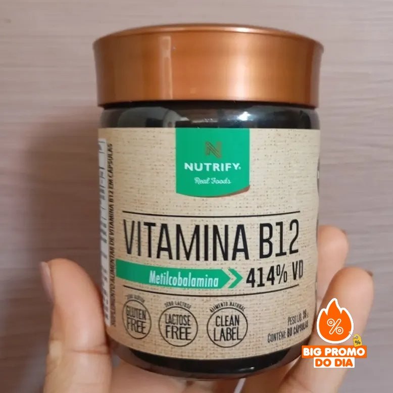Vitamina B12 Metilcobalamina 414% 60caps Nutrify