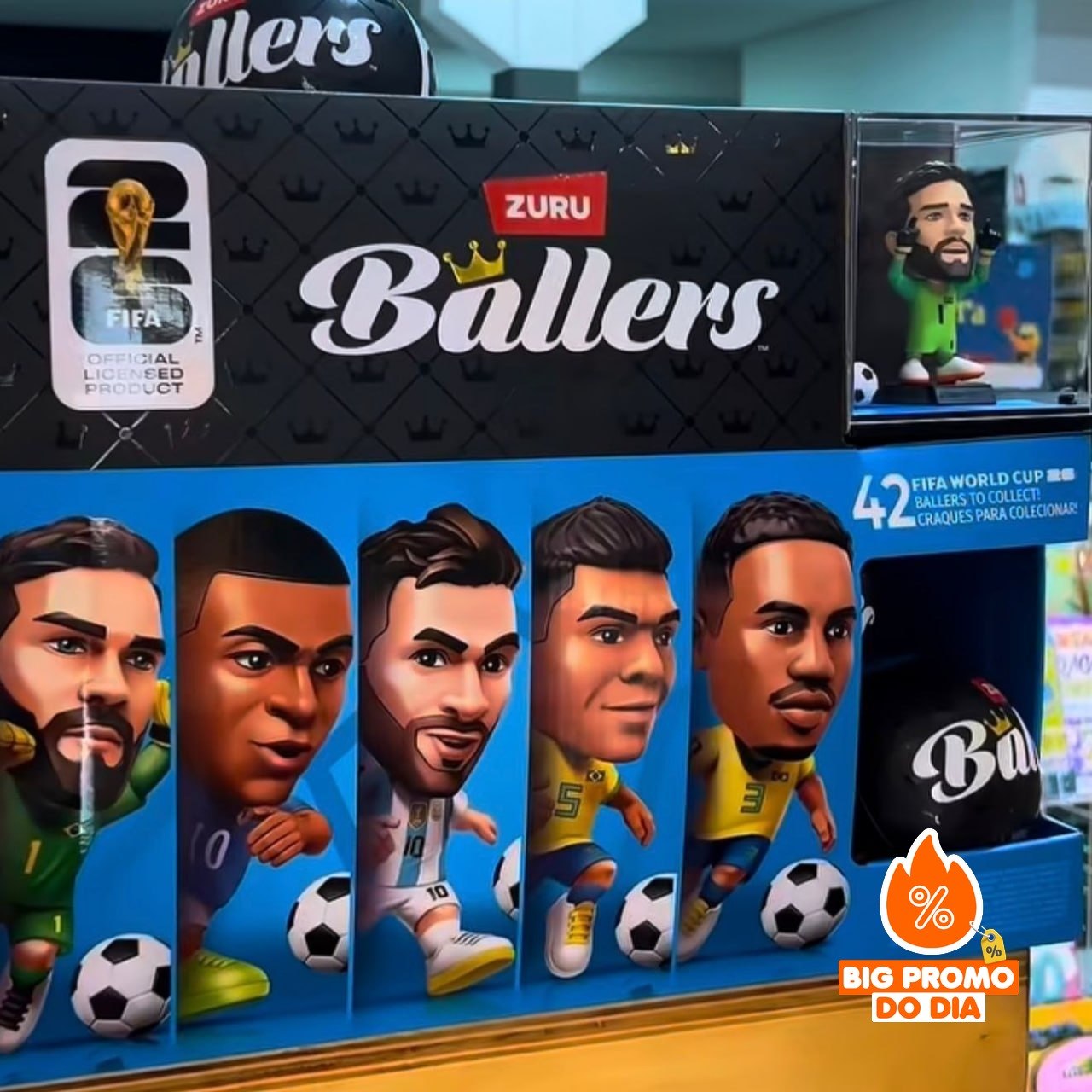 Mini Boneco Surpresa Copa do Mundo Fifa 2026