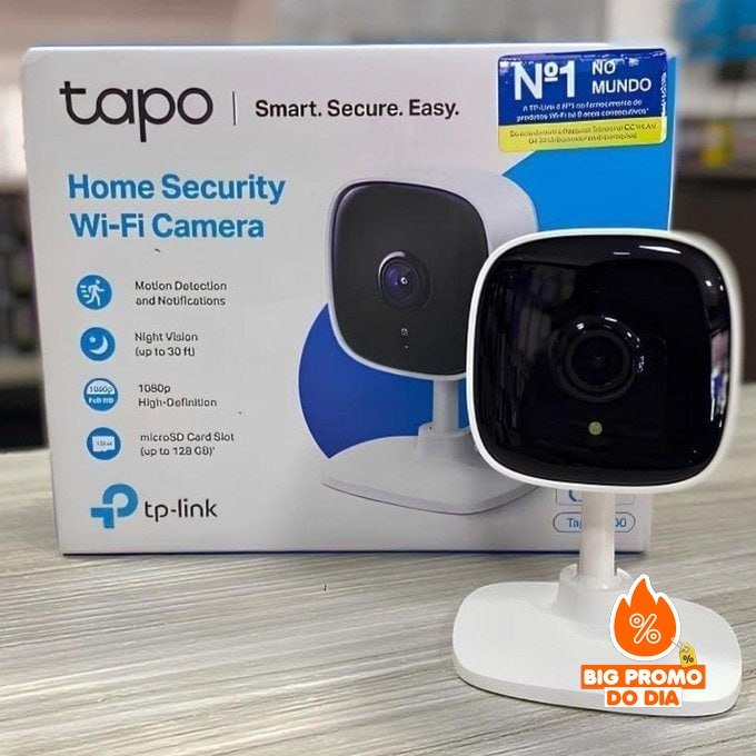 Câmera de Segurança Tp-link Tapo C100 Wifi 1080p Full Hd