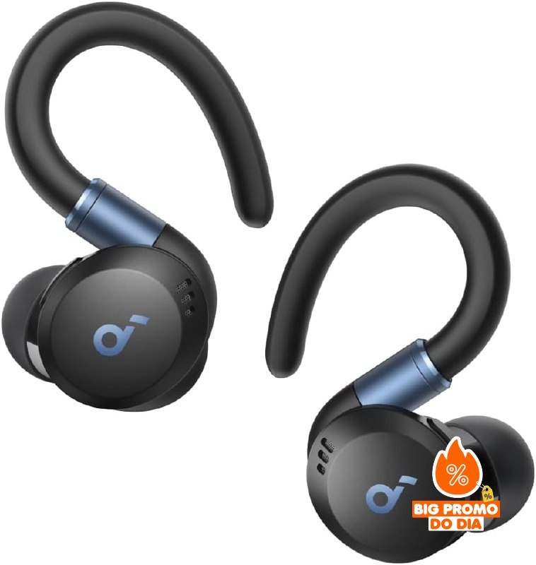 Anker Soundcore Sport X20 - Bluetooth 5.3 - ANC Adaptativo - IP68 - Preto