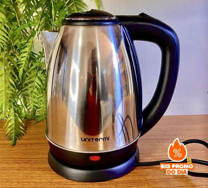 ️ Chaleira Elétrica De Aço Inox E Planeta Tech 1,8L