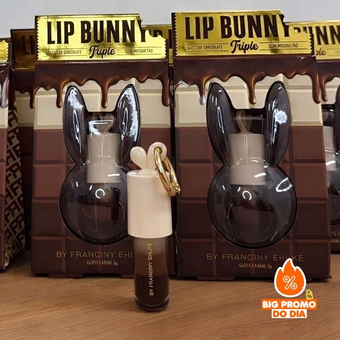 Gloss Labial Lip Bunny Triple - Fran By Franciny Ehlke
