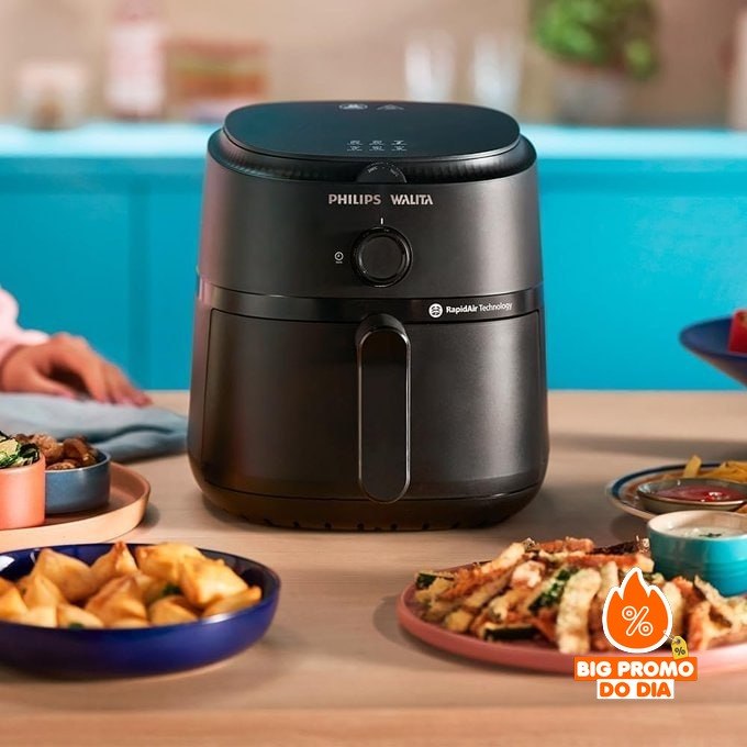 Fritadeira Air Fryer Philips Walita Série 1000 XL 4,2L 127/220v