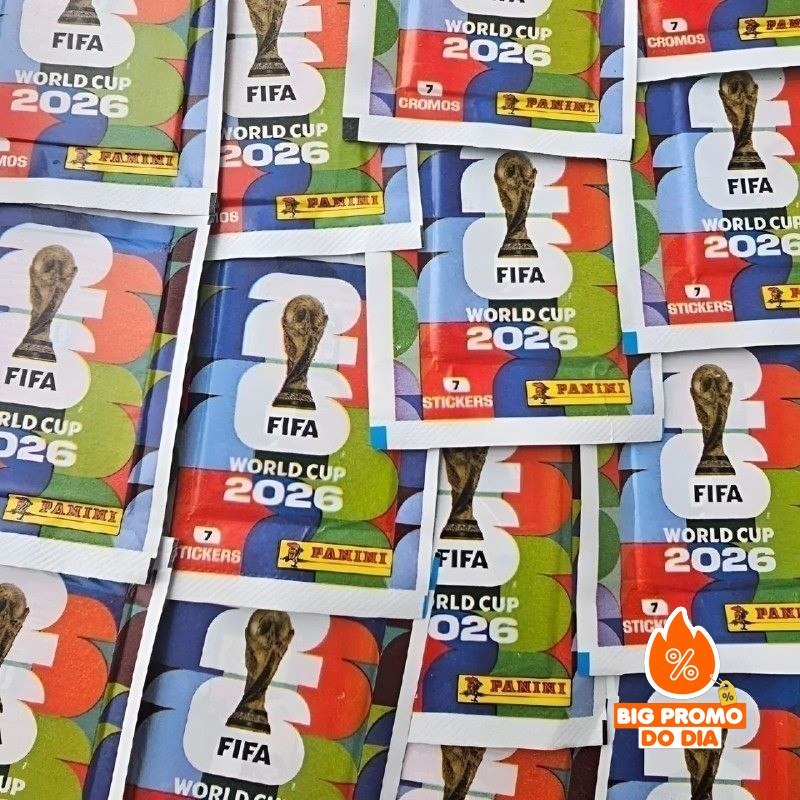 ️ Kit com 100 Envelopes (700 Figurinhas) Copa do Mundo 2026 Panini