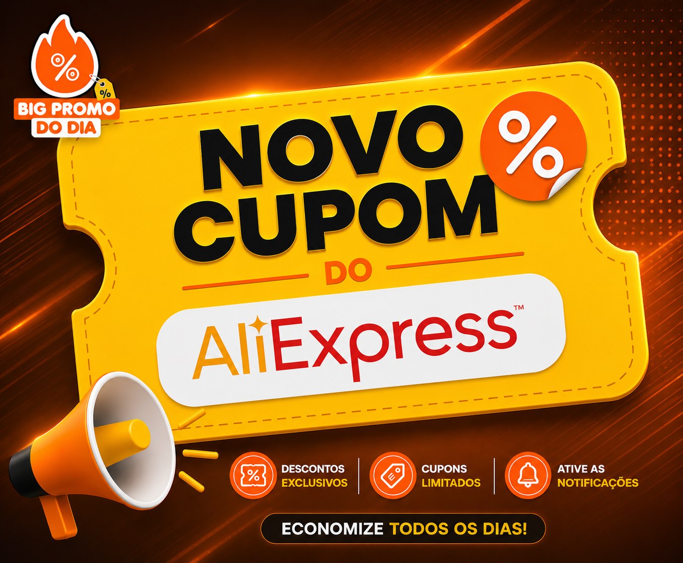 CHUVA DE CUPONS NO ALI