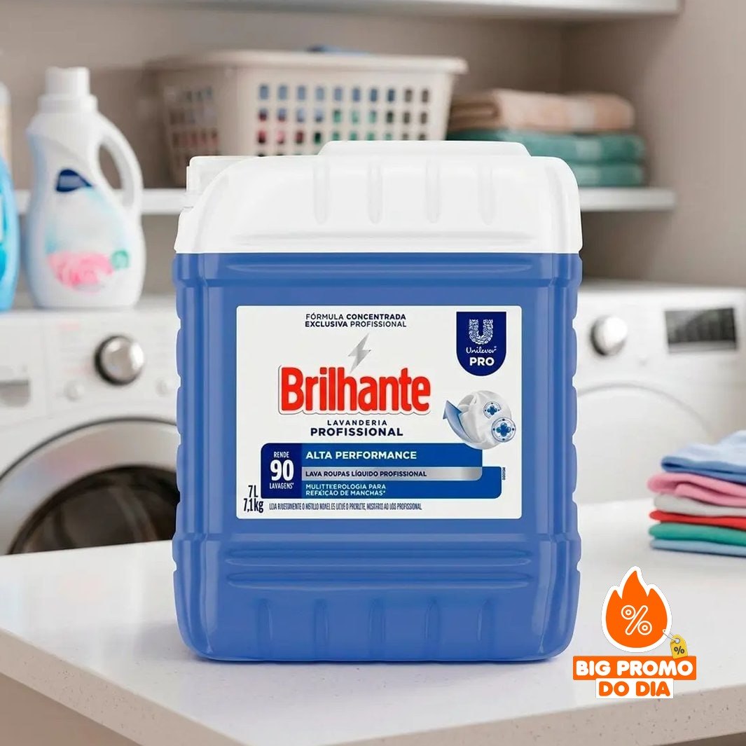 🫧 Sabão Líquido Brilhante Concentrado Profissional 7L