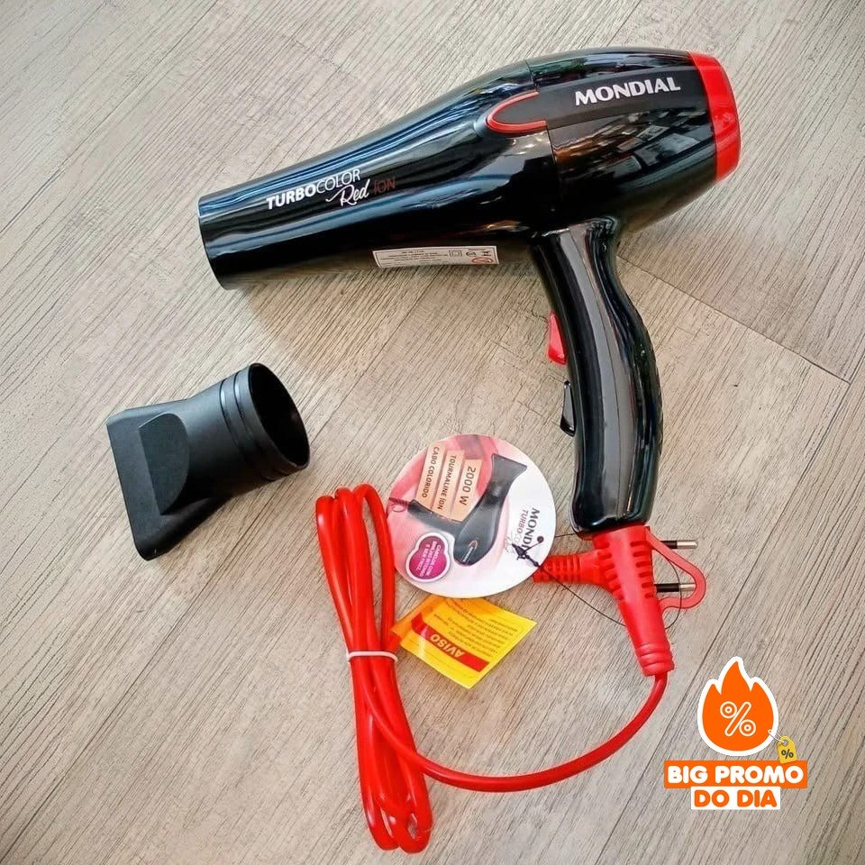 Secador de Cabelos Turbo, Mondial 1900W