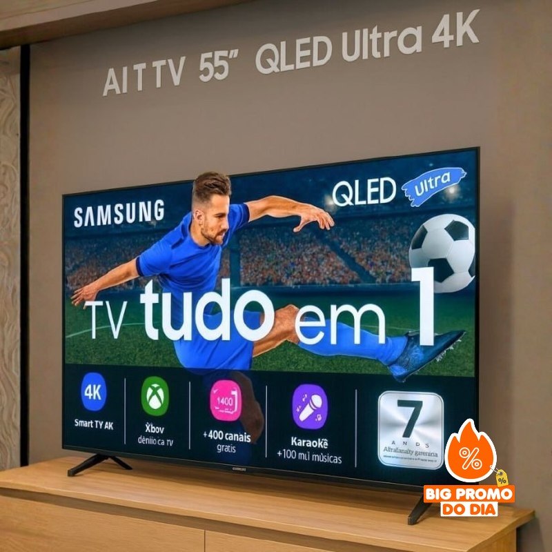 Smart TV 55" Samsung Ultra 4K QLED