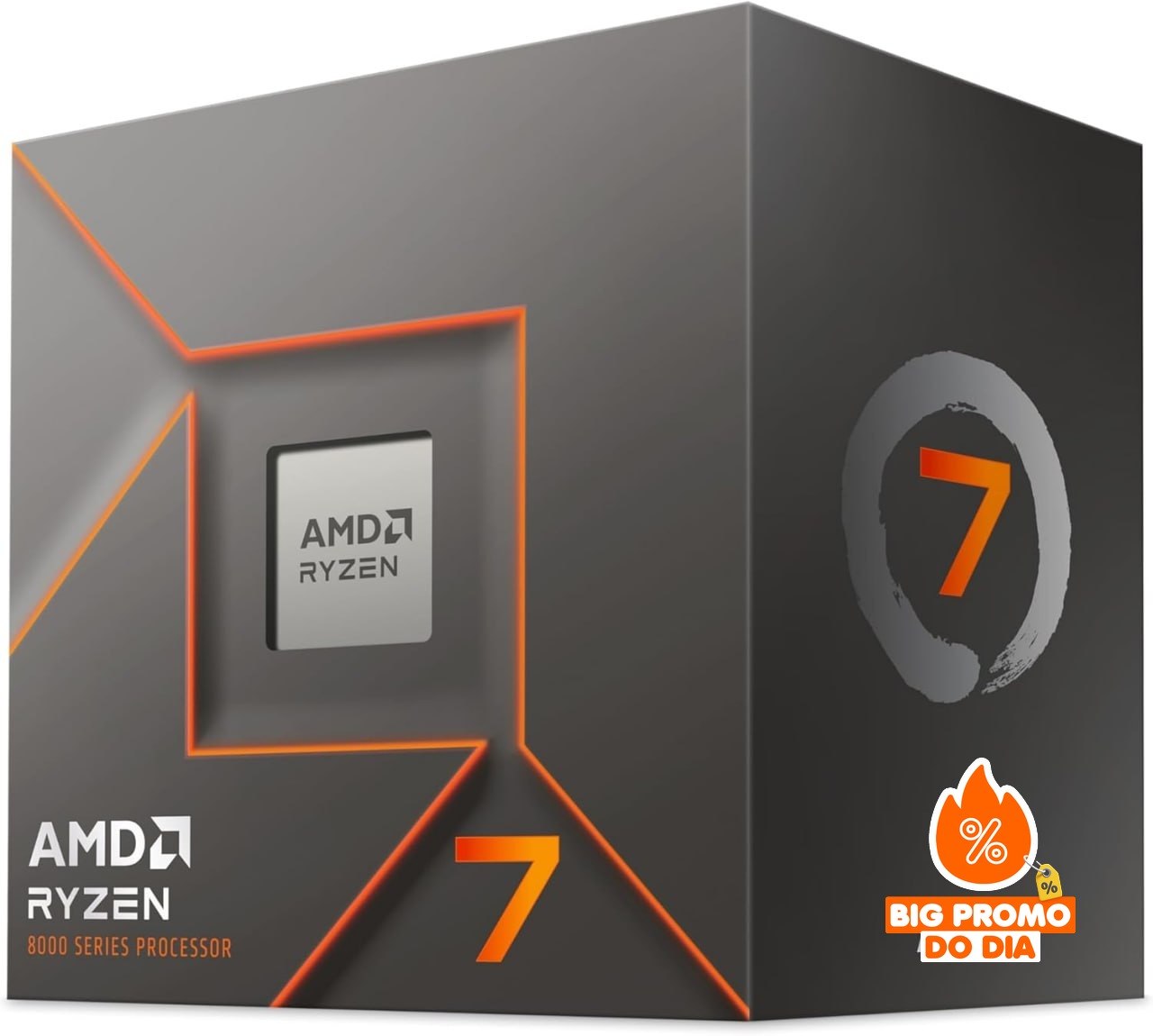 AMD Ryzen 7 8700F AM5 - Processador 8 Núcleos - Alto Desempenho